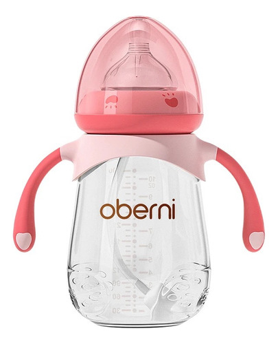 Mamila Biberon Entrenador Anticolicos Bebe 300 Ml 10 Oz Rosa Liso