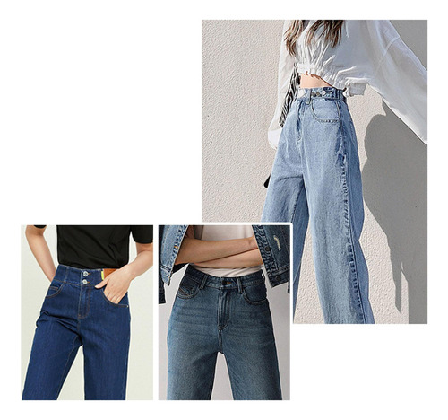 Extensor De Cintura Con Botón De Metal Para Hombre Y Mujer,