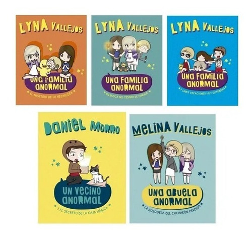 Pack Una Familia Anormal ( 5 Libros) - Lyna Vallejos Morro
