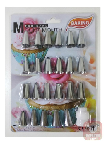 Imagen 2 de 4 de Setx 23 Pico Pasteleria Reposteria + Acople Belgrano
