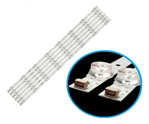Tiras Leds `para Toshiba 65p65us 65hr330m08a1