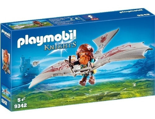 Playmobil Knights 9342 Caballeros Gnomo Con Maquina Voladora