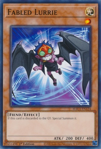 Fabled Lurrie (hac1-en124) Yu-gi-oh!