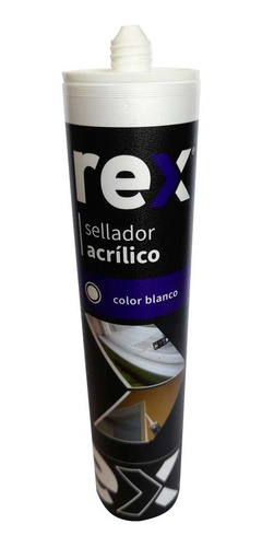 Sellador Acrílico Marca Rex Color Blanco