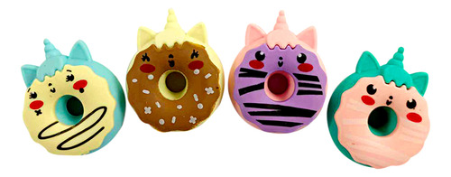 16 Gomas Borrar Forma Figura Donas Glaseadas Kawaii Borrador