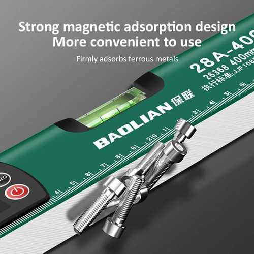 Nivel Magnético 30 Cm Electrónica De Alta Precisión Con Led