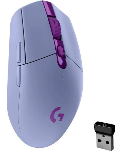 Mouse Gamer Inalámbrico Logitech Lightspeed G305 Lila