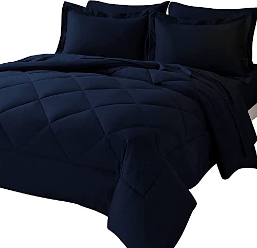 Juego De Edredón Tamaño King Con Sábanas Enviohome Bed In A