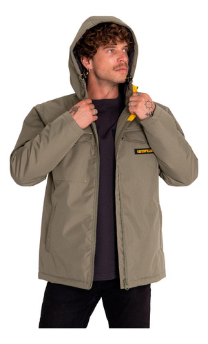 Chaqueta Hombre Heavyweight Insulated Hooded Verde Cat