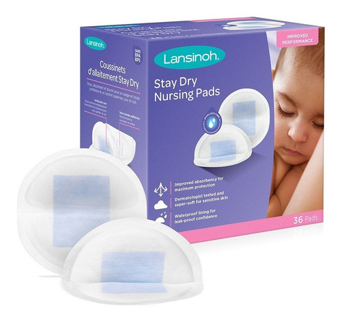 Absorventes Descartáveis Para Seios Proteção Lansinoh 36un