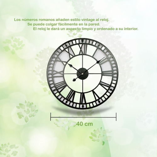 Imagen 2 de 9 de Reloj De Pared Metalico Grande Oficina Recepción Moderna