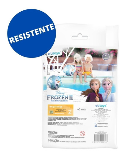 Bola Infantil Inflável Frozen 40cm Etitoys Dyin-127
