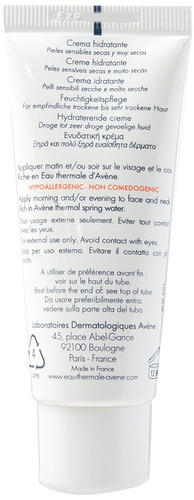 Avene Hydrance Optimale Rich Crema Hidratante, 1,35 Onza Líq