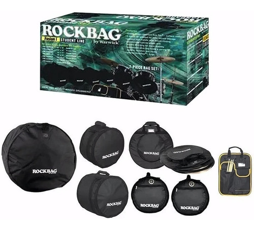 Kit Fundas Para Bateria Warwick Rockbag Rb22901b