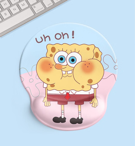 Almohadilla De Ratón Bob Esponja Con Muñeca Protectora