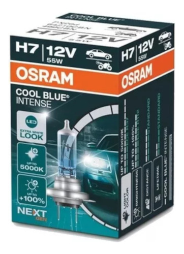 Lampara H7 Osram 5000k Cool Blue Intense 12v 55w