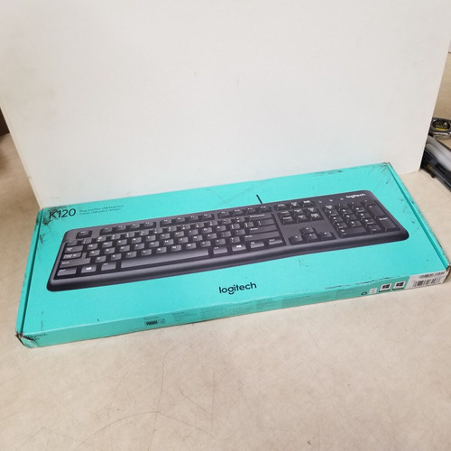 Logitech Plug And Play Usb Keyboard K120 Wired 920-00247 Mme