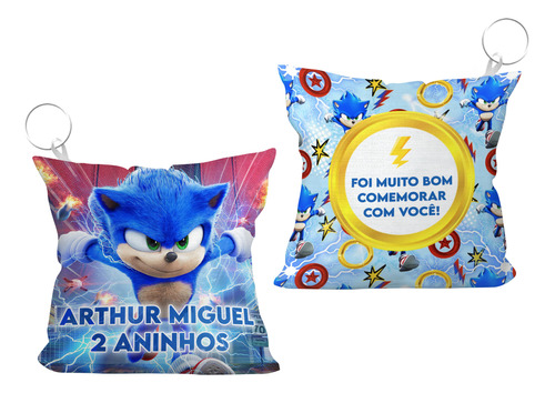 Lembrancinha Personalizada Sonic Brinde Aniversário 30 Unid