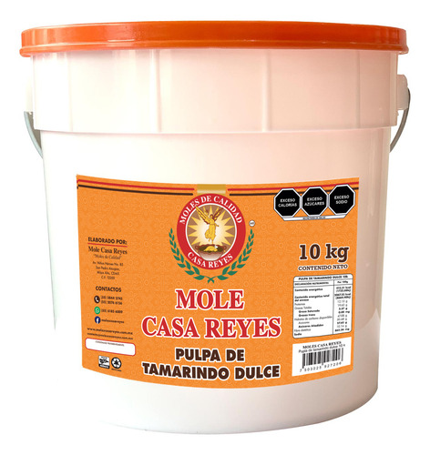 Pulpa De Tamarindo Dulce Pasta 10kg Casa Reyes