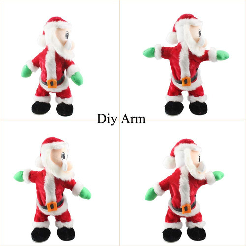 Y Papá Noel Bailarín Peluche Felpa Juguete For Niños Navidad