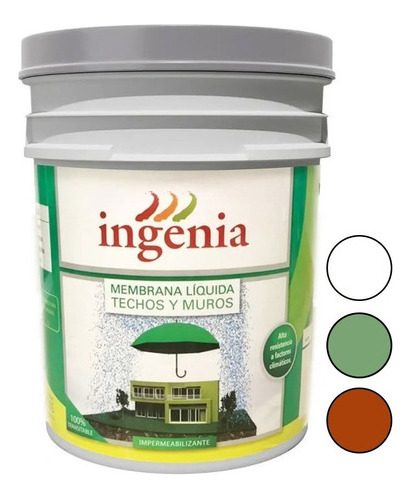 Membrana Liquida Pasta 20kg Transitable Impermeable Ingenia