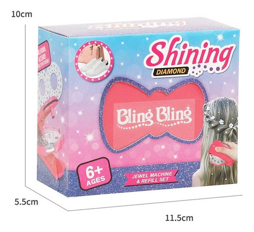 * Engraçado Diy Diamond Crystal Sticker Bling Hair Deco Tool