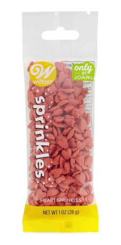 Sprinkles Comestibles Mini Corazones Rojos Wilton