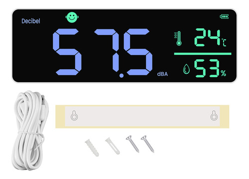 Medidor De Sonido Digital De Decibelios Dm1306d, Inteligente