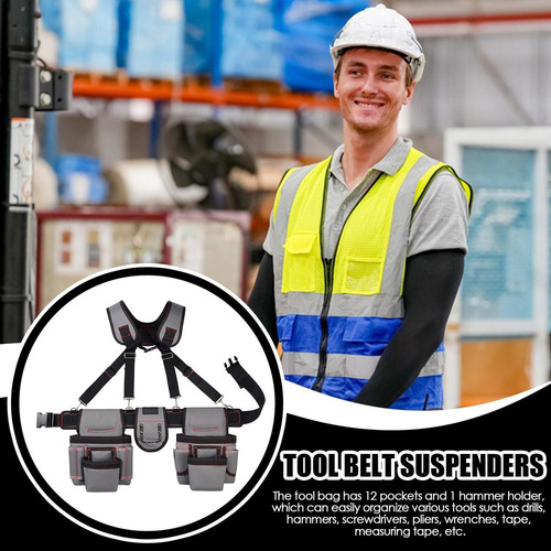 Cx Cinto De Ferramentas Com Suspensórios Bolsa De