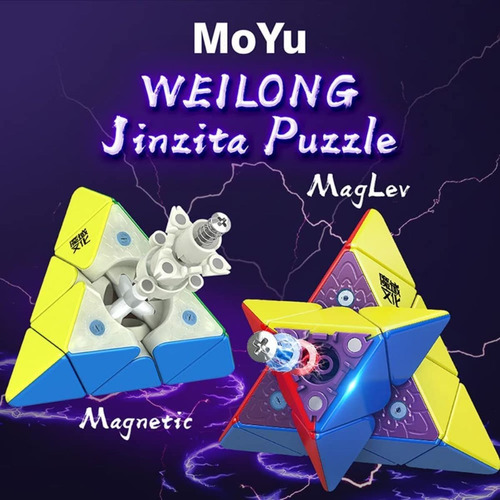 Imagen 2 de 10 de Cubo Rubik Moyu Meilong Jinzita Piramide Cubo Magico