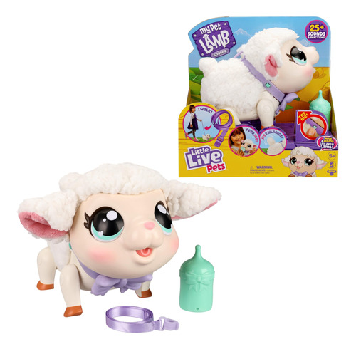 Little Live Pets - My Pet Lamb | Cordero Interactivo Suave Y