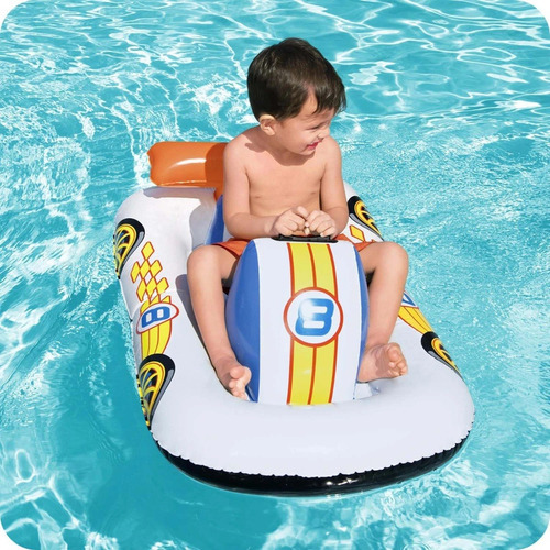 Imagen 3 de 9 de Inflable Auto De Carreras 110x75cm Bestway 41480
