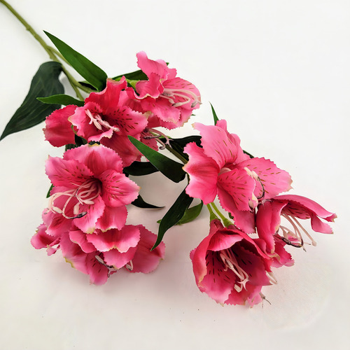 Astromelia Rosa 60x20cm Planta Artificial Flor Permanente
