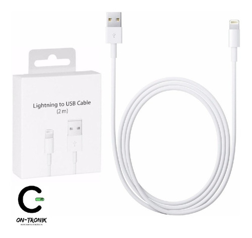 Cable Cargador iPhone 2 Metros Certificado