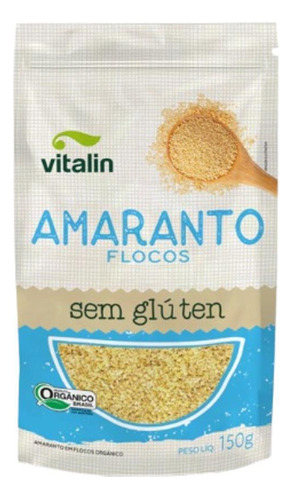 Kit 3x: Amaranto Em Flocos Orgânico Sem Glúten Vitalin 150g