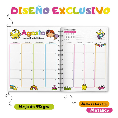 Agenda Directiva 25-26 Directora Pasta Dura Mod Mágica #9 Blanco Directiva 2026