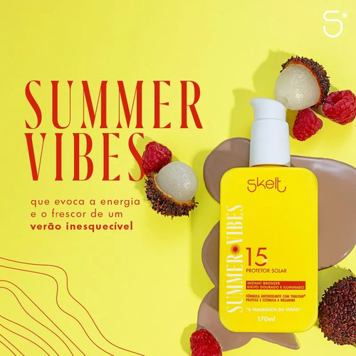 Protetor Solar Com Instant Bronzer Skelt Fps15 170ml