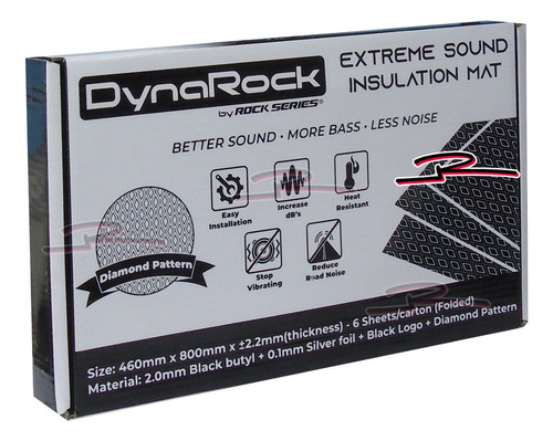Insonorizante Rock Series Tratamiento Acustico Dynarock 6pz