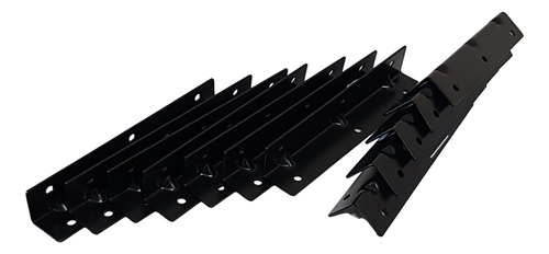Caja X 12 Conectores Angulo Negro 190 X 30 X 30mm Modelo 514