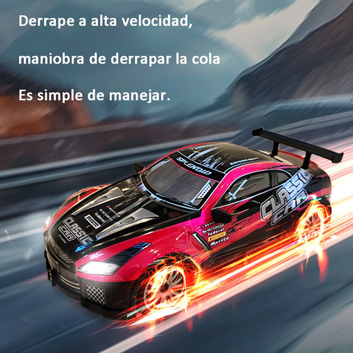 4wd Control Remoto Luces Alta Velocidad Drift Rc Coche 1:20
