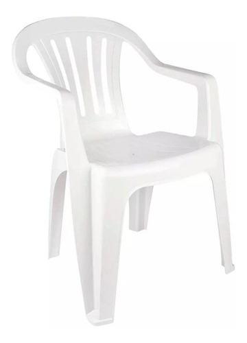 Cadeira De Plástico Branco Bela Vista 182kg 15151101 Mor
