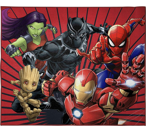 Marvel Avengers Full Assault Kids Room Rug - Alfombra De Áre