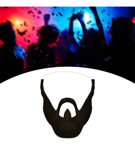 3 Disfraz De Fiesta De Bigote Barba De Franela Divertida