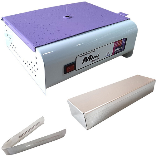 Estufa Mini Colors + Estojo Inox + Pegador Inox - Manicure