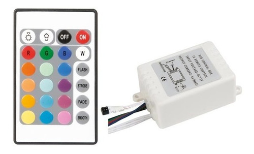 Controladora Para Tira De Led Rgb 24 Botones Control Remoto