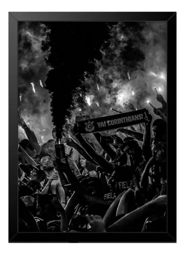 comprar Quadro Decorativo Corinthians Timão Escudo Brasão Futebol C9