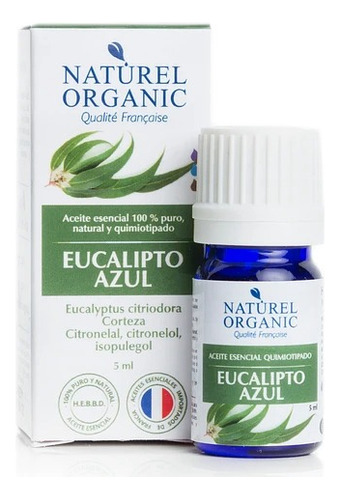 Aceite Esencial Eucalipto Azul 100%puro  5ml Naturel Organic