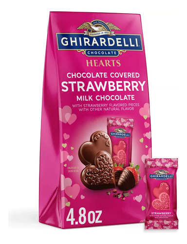 Corazones Chocolate C/ Fresa San Valentín Ghirardelli 137.2g
