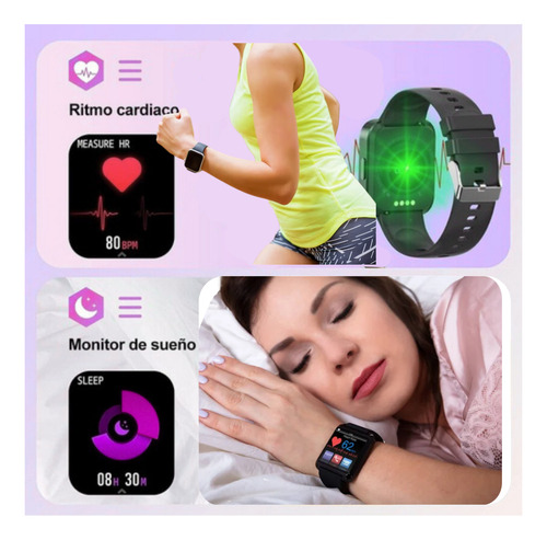 Reloj Inteligente Smartwatch T500+ Pro Color Rosa Rosa