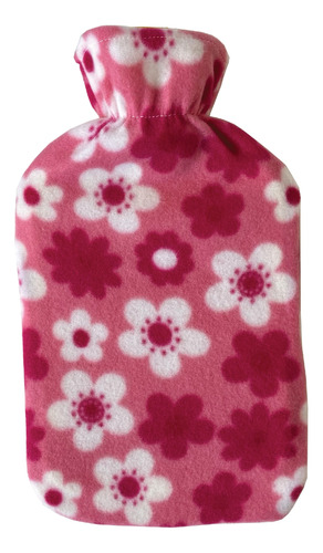 Bolsa De Agua Caliente Bremen C/ Funda 1.75 Lt Flores Fucsia